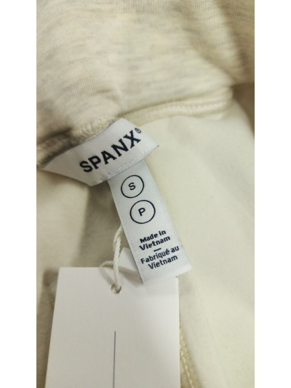 NWT SPANX AE Brushed Straight Leg Pants Heather Cream Small - Picture 6 of 7